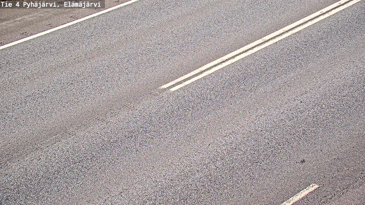 Weather Camera Image Road 4 Pyhäjärvi, Elämäjärvi, Pyhäjärvi, Pohjois-Pohjanmaa