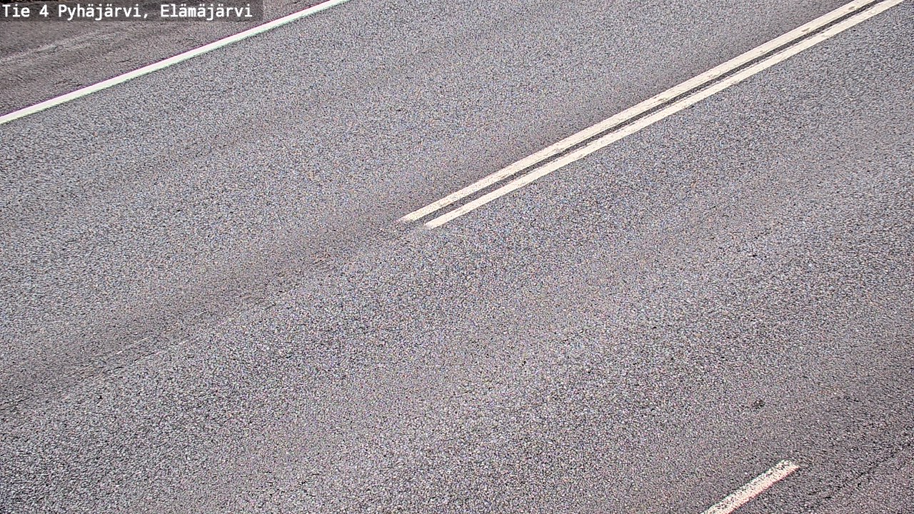 Weather Camera Image Road 4 Pyhäjärvi, Elämäjärvi, Pyhäjärvi, Pohjois-Pohjanmaa