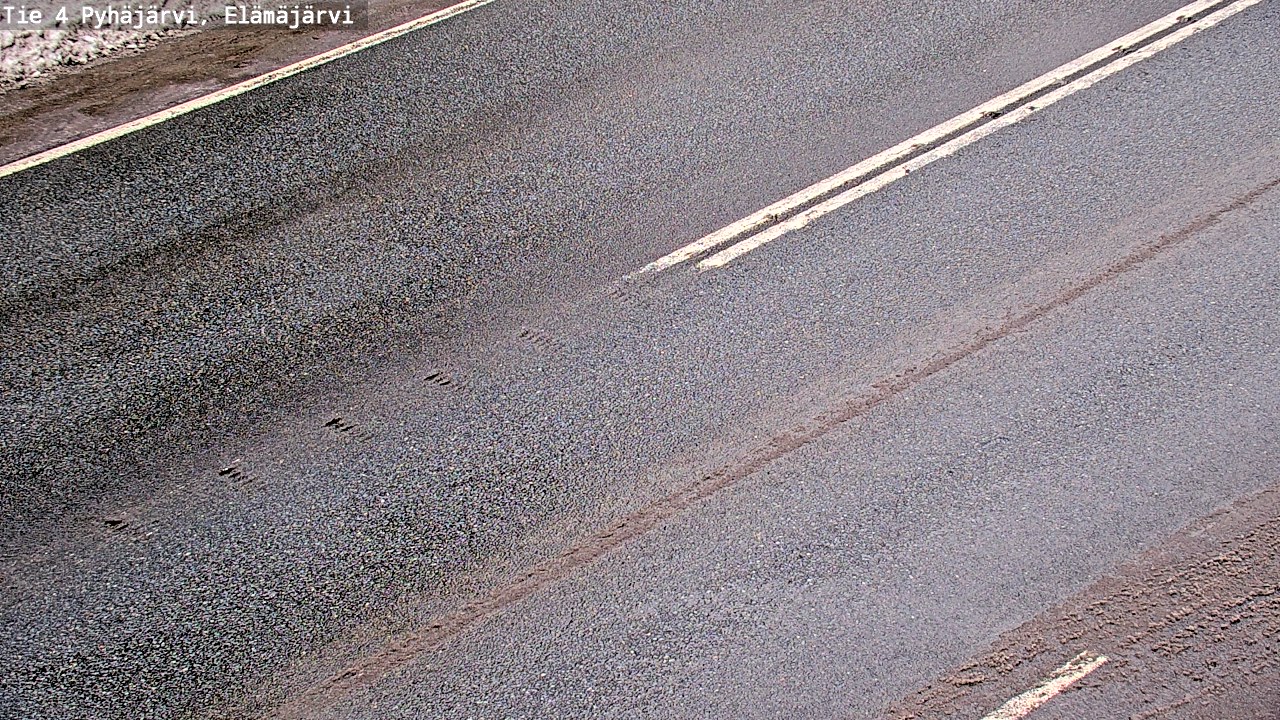 Weather Camera Image Road 4 Pyhäjärvi, Elämäjärvi, Pyhäjärvi, Pohjois-Pohjanmaa
