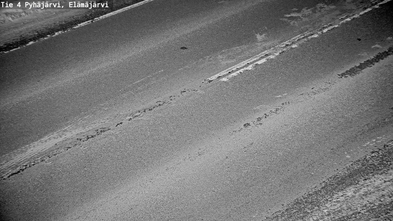 Weather Camera Image Road 4 Pyhäjärvi, Elämäjärvi, Pyhäjärvi, Pohjois-Pohjanmaa