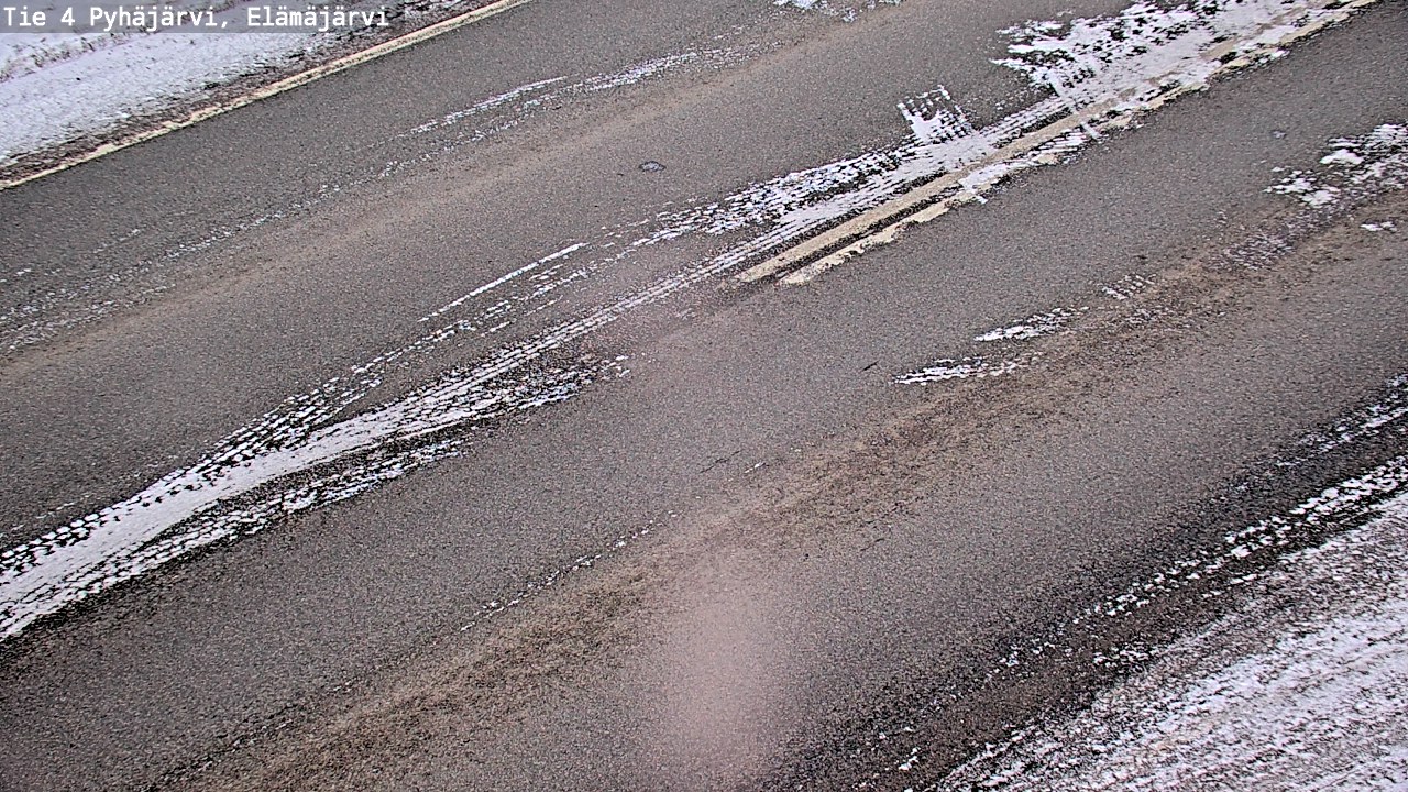 Weather Camera Image Road 4 Pyhäjärvi, Elämäjärvi, Pyhäjärvi, Pohjois-Pohjanmaa