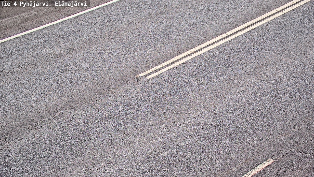 Weather Camera Image Road 4 Pyhäjärvi, Elämäjärvi, Pyhäjärvi, Pohjois-Pohjanmaa