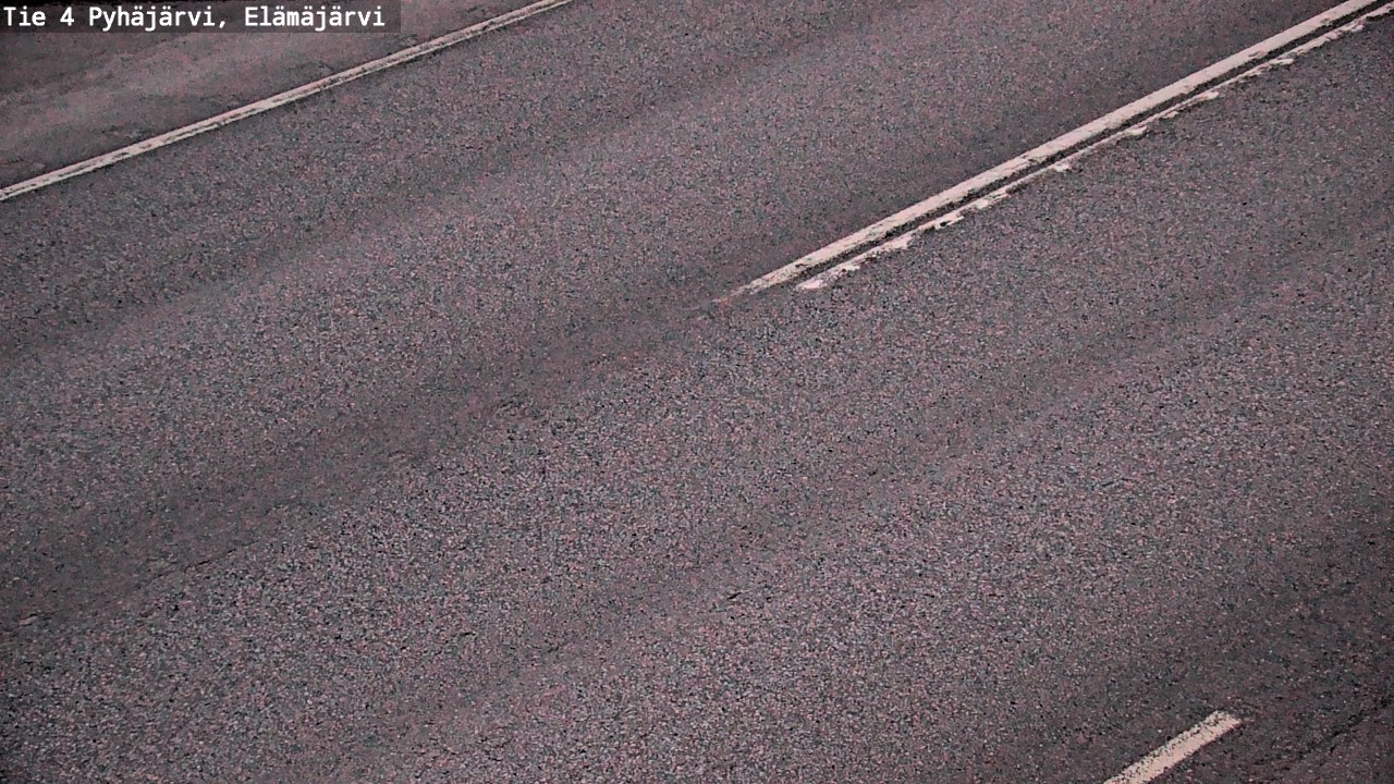 Weather Camera Image Road 4 Pyhäjärvi, Elämäjärvi, Pyhäjärvi, Pohjois-Pohjanmaa