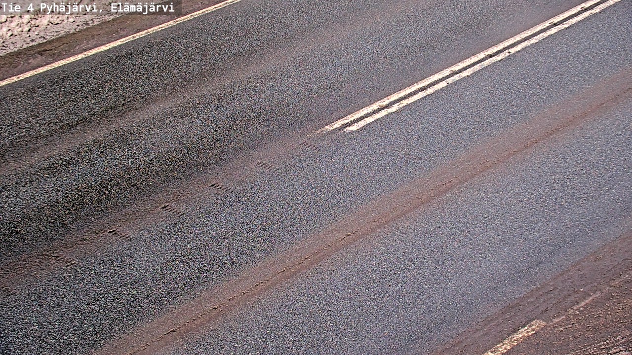 Weather Camera Image Road 4 Pyhäjärvi, Elämäjärvi, Pyhäjärvi, Pohjois-Pohjanmaa
