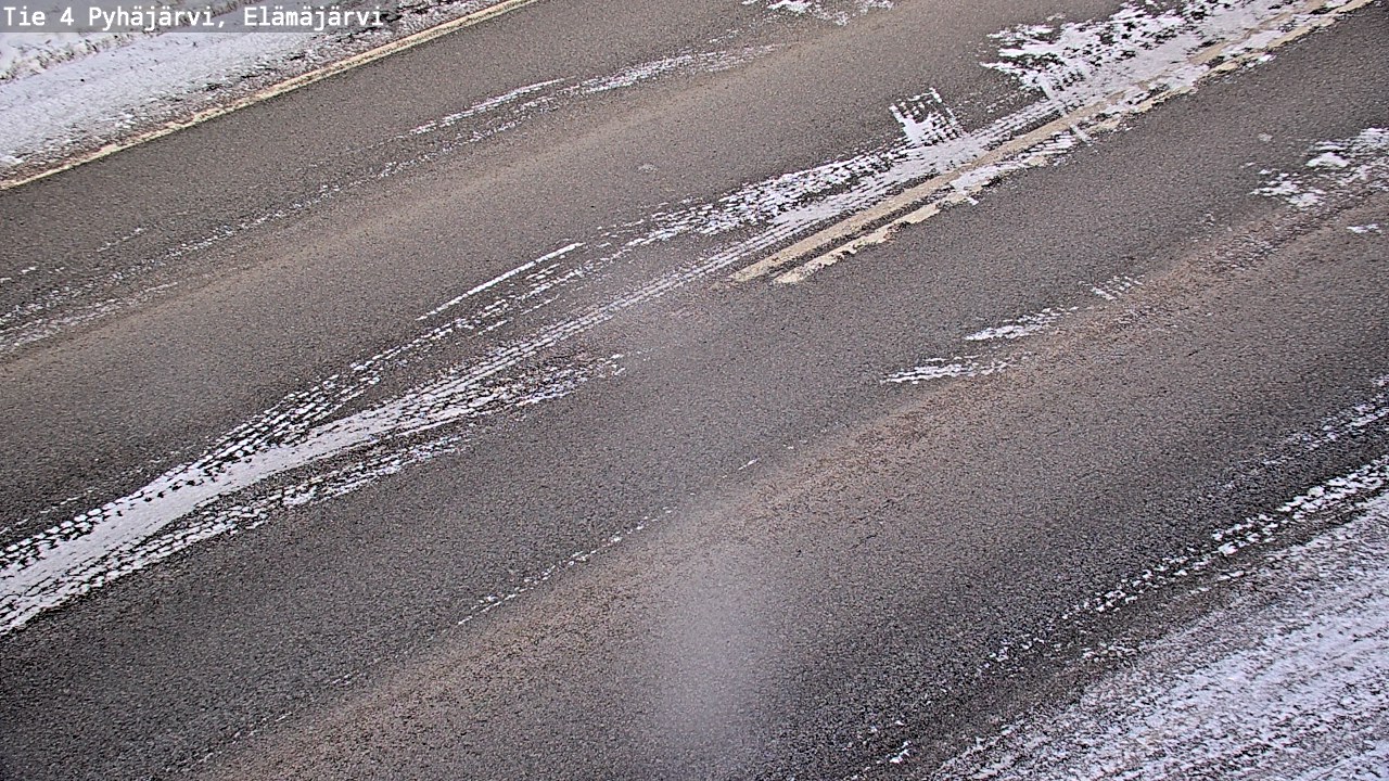 Weather Camera Image Road 4 Pyhäjärvi, Elämäjärvi, Pyhäjärvi, Pohjois-Pohjanmaa