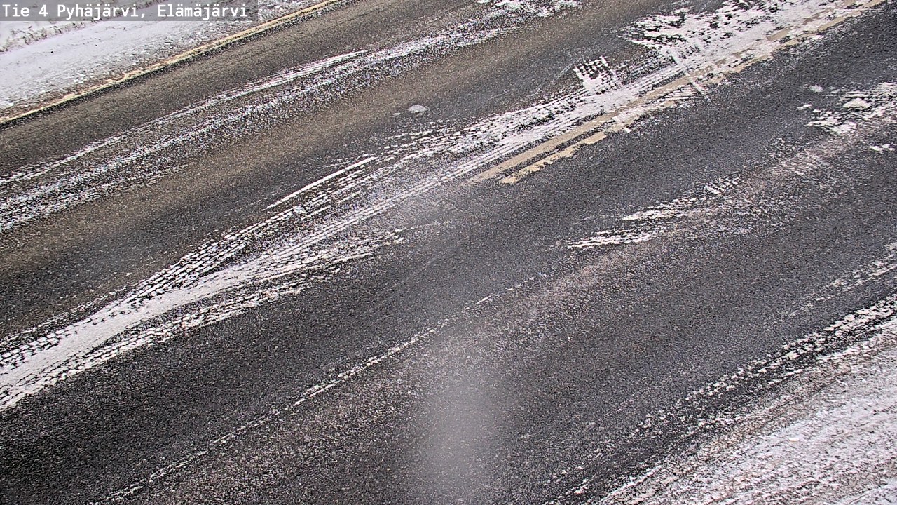 Weather Camera Image Väg 4 Pyhäjärvi, Elämäjärvi, Pyhäjärvi, Pohjois-Pohjanmaa