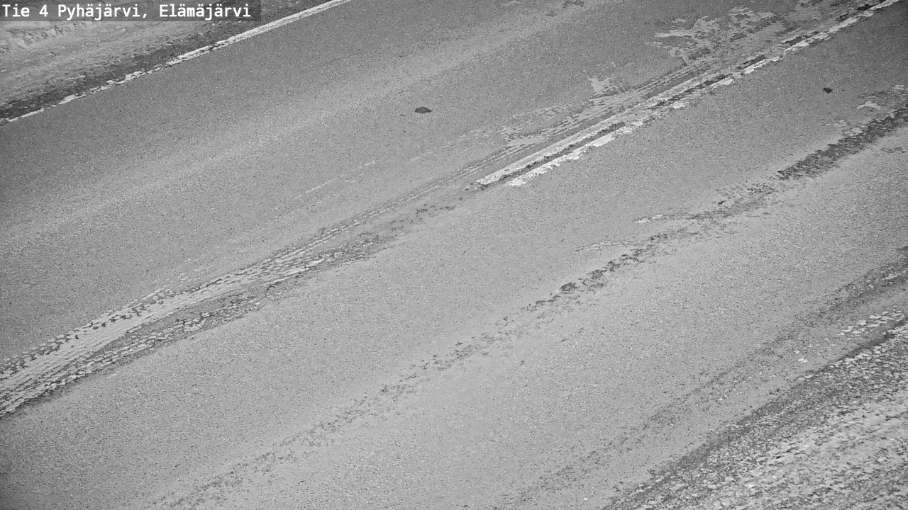 Weather Camera Image Road 4 Pyhäjärvi, Elämäjärvi, Pyhäjärvi, Pohjois-Pohjanmaa