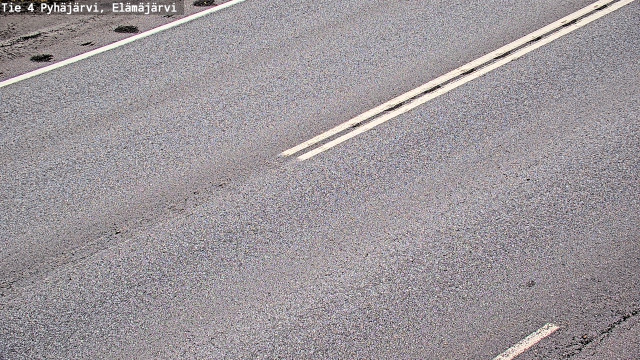 Weather Camera Image Road 4 Pyhäjärvi, Elämäjärvi, Pyhäjärvi, Pohjois-Pohjanmaa