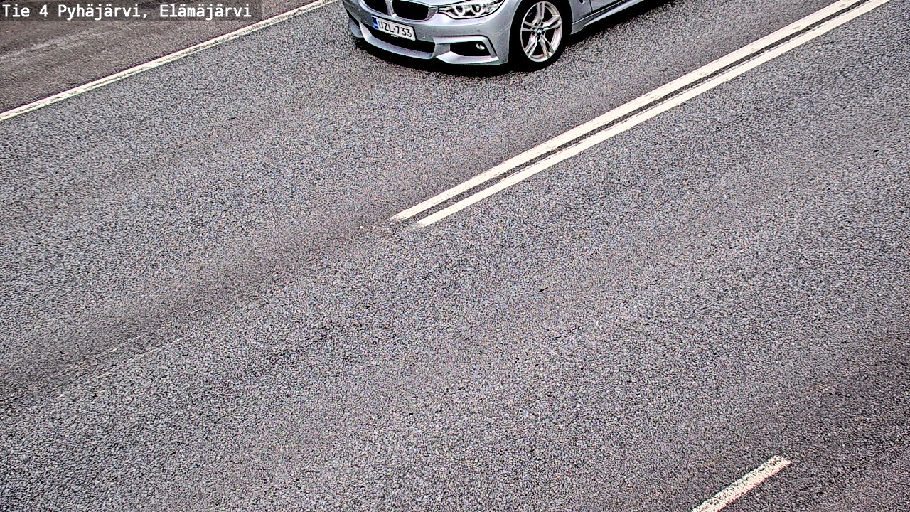 Weather Camera Image Road 4 Pyhäjärvi, Elämäjärvi, Pyhäjärvi, Pohjois-Pohjanmaa