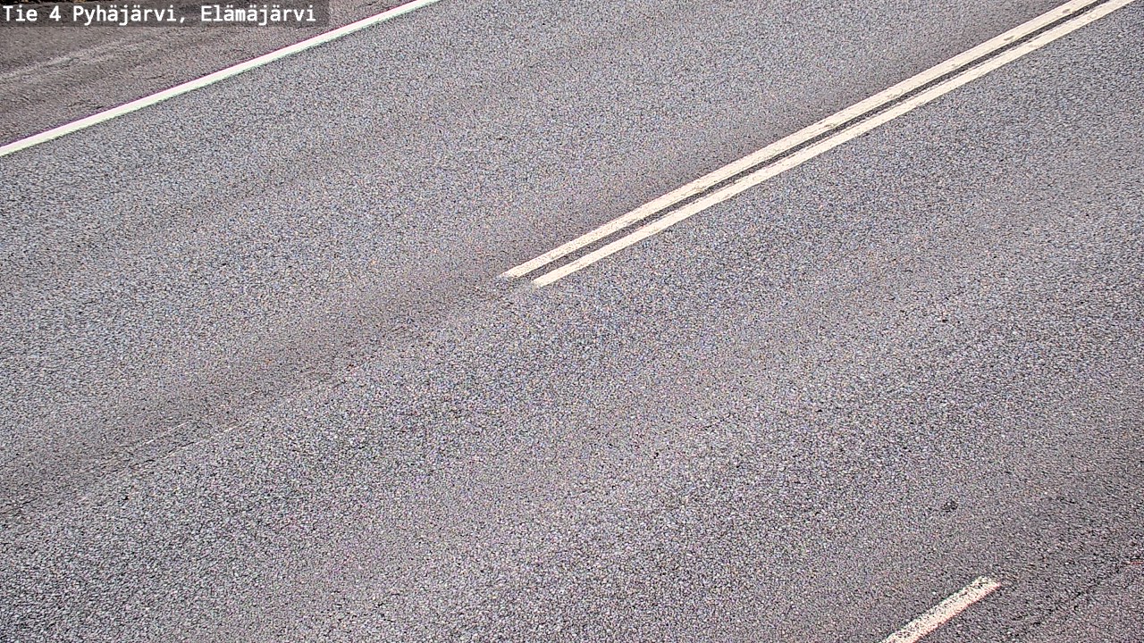 Weather Camera Image Road 4 Pyhäjärvi, Elämäjärvi, Pyhäjärvi, Pohjois-Pohjanmaa