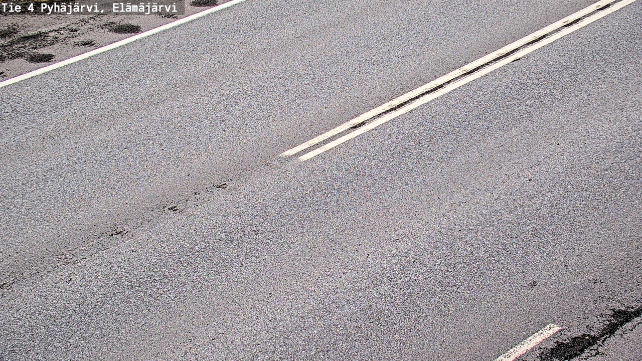 Weather Camera Image Road 4 Pyhäjärvi, Elämäjärvi, Pyhäjärvi, Pohjois-Pohjanmaa