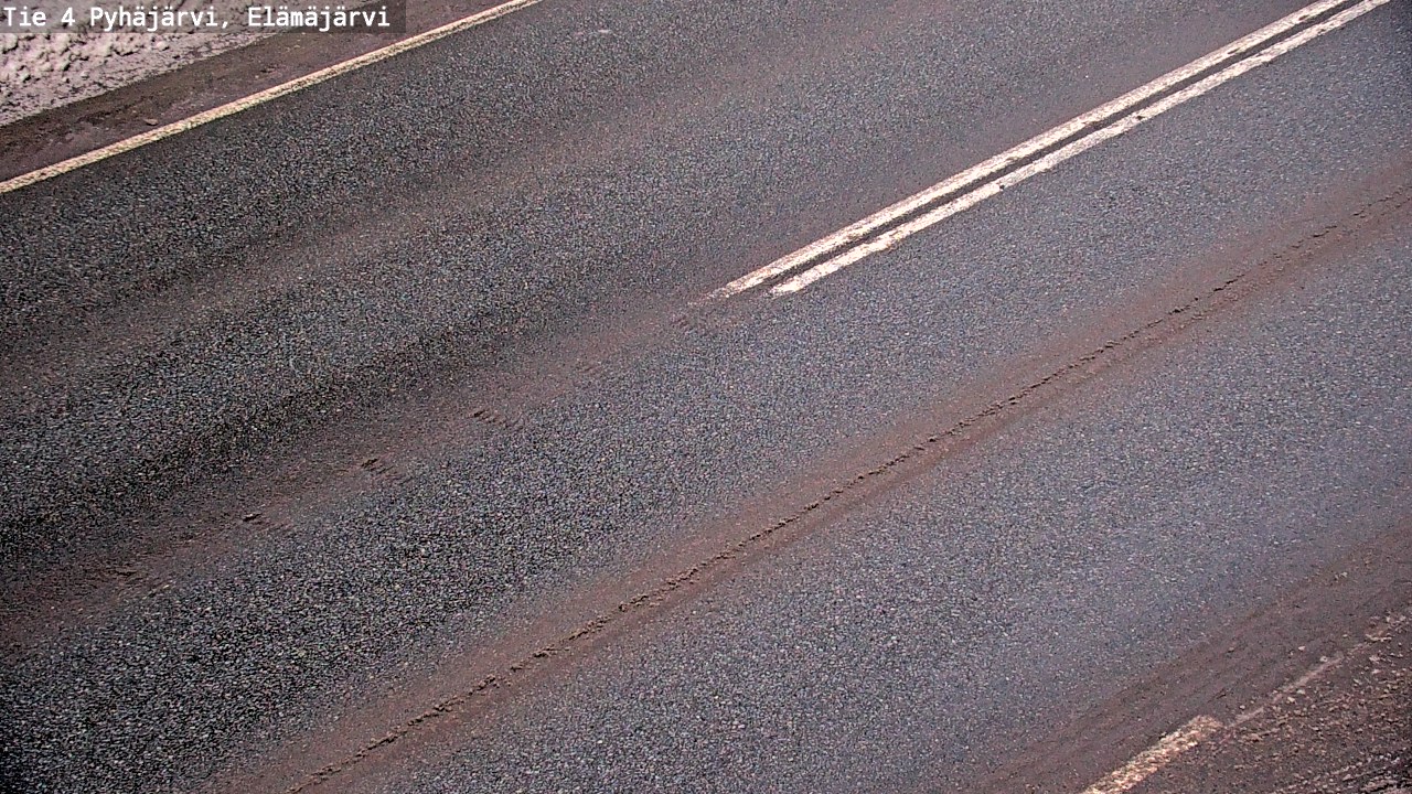 Weather Camera Image Road 4 Pyhäjärvi, Elämäjärvi, Pyhäjärvi, Pohjois-Pohjanmaa