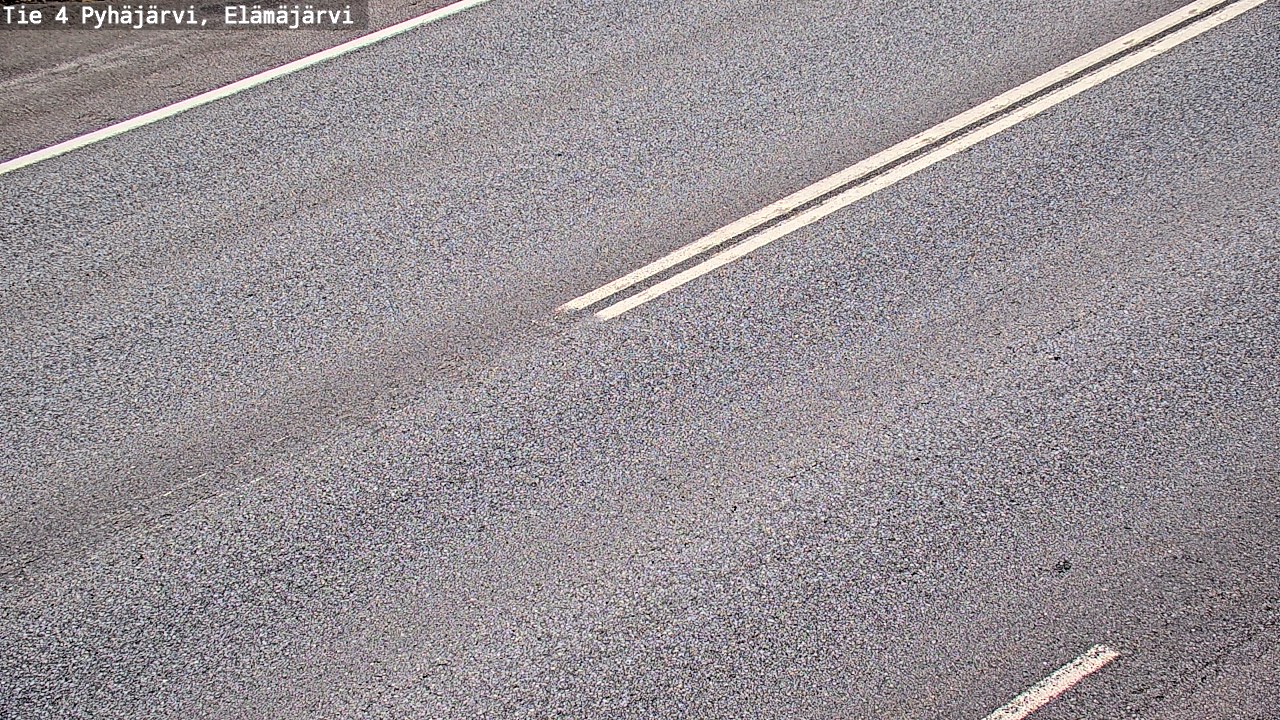 Weather Camera Image Road 4 Pyhäjärvi, Elämäjärvi, Pyhäjärvi, Pohjois-Pohjanmaa