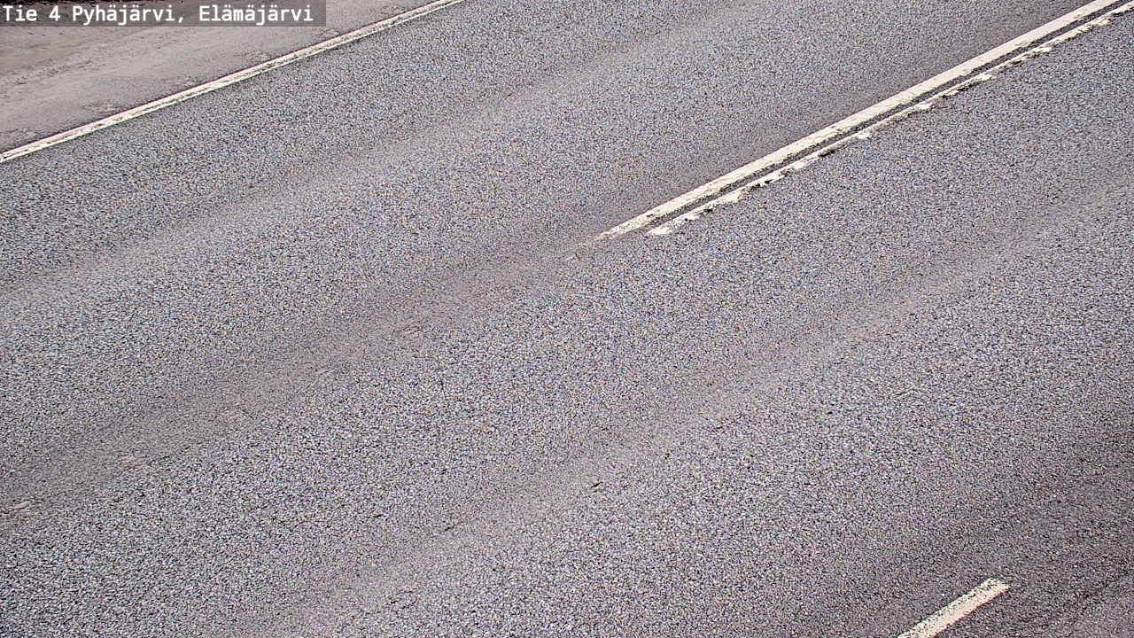 Weather Camera Image Väg 4 Pyhäjärvi, Elämäjärvi, Pyhäjärvi, Pohjois-Pohjanmaa