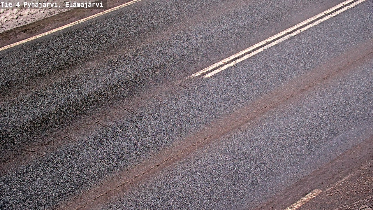 Weather Camera Image Road 4 Pyhäjärvi, Elämäjärvi, Pyhäjärvi, Pohjois-Pohjanmaa
