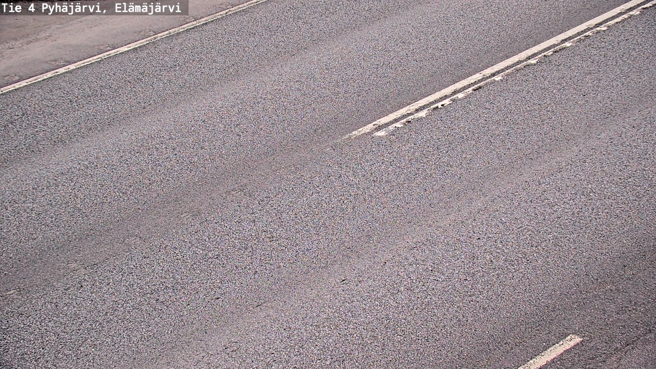 Weather Camera Image Road 4 Pyhäjärvi, Elämäjärvi, Pyhäjärvi, Pohjois-Pohjanmaa