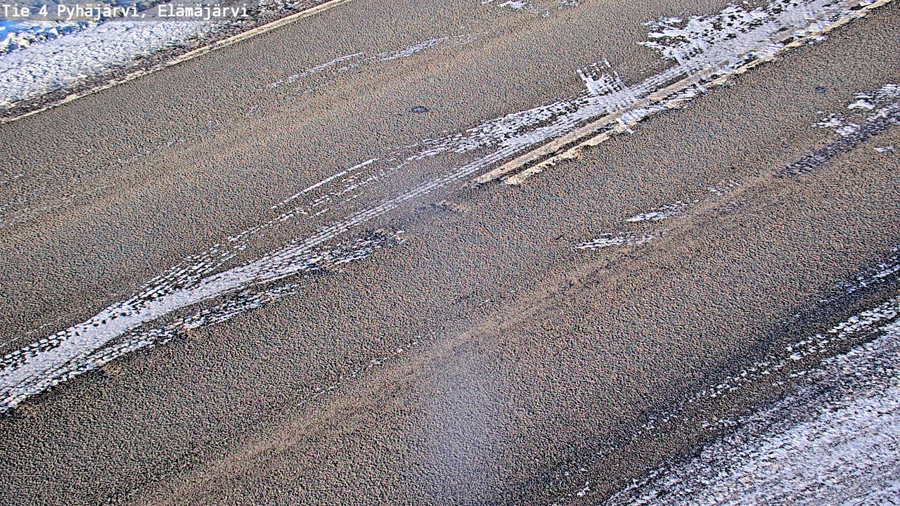 Weather Camera Image Road 4 Pyhäjärvi, Elämäjärvi, Pyhäjärvi, Pohjois-Pohjanmaa