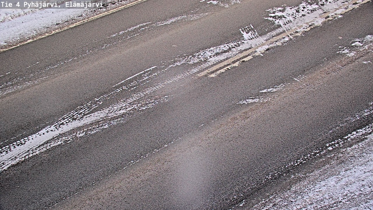 Weather Camera Image Road 4 Pyhäjärvi, Elämäjärvi, Pyhäjärvi, Pohjois-Pohjanmaa