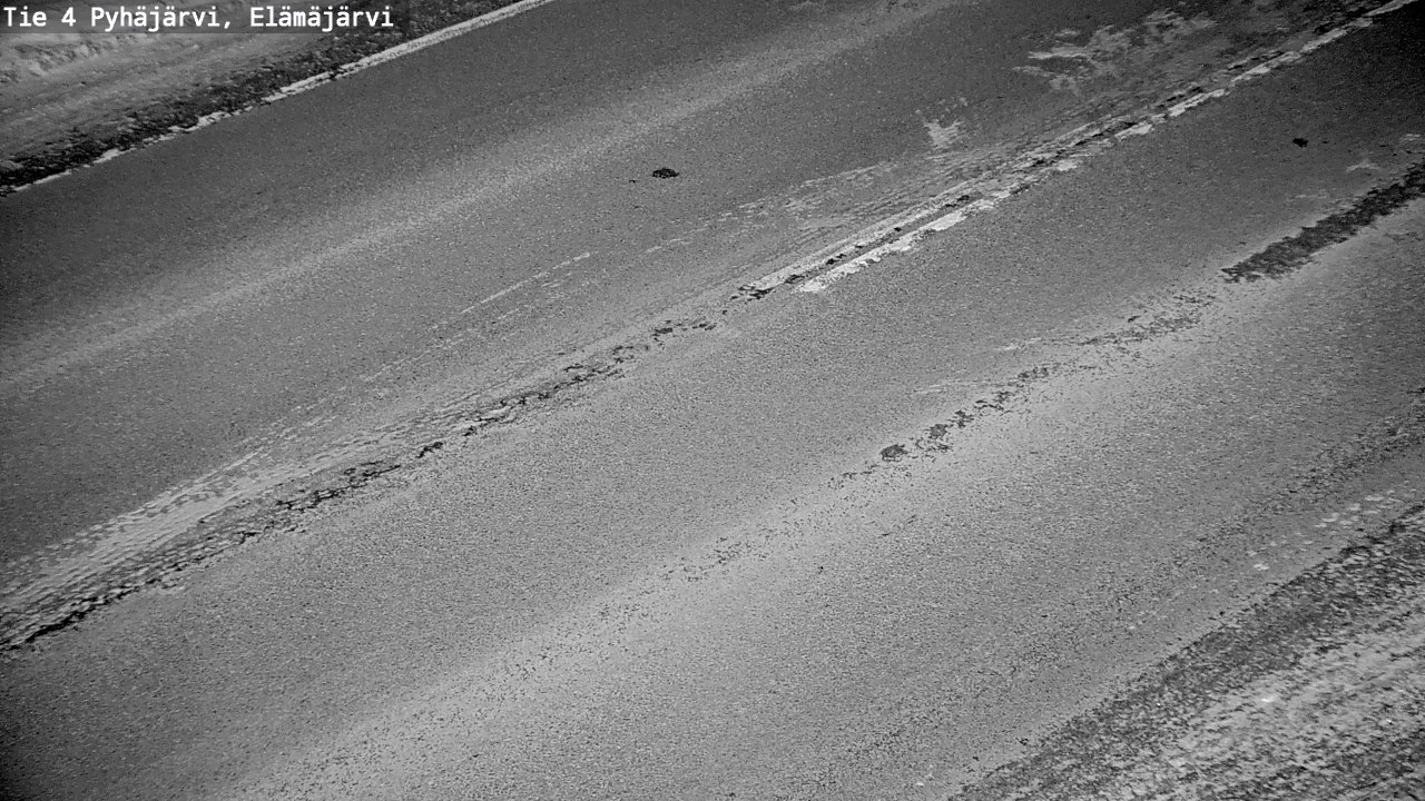 Weather Camera Image Road 4 Pyhäjärvi, Elämäjärvi, Pyhäjärvi, Pohjois-Pohjanmaa