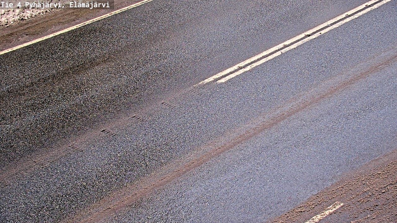 Weather Camera Image Road 4 Pyhäjärvi, Elämäjärvi, Pyhäjärvi, Pohjois-Pohjanmaa