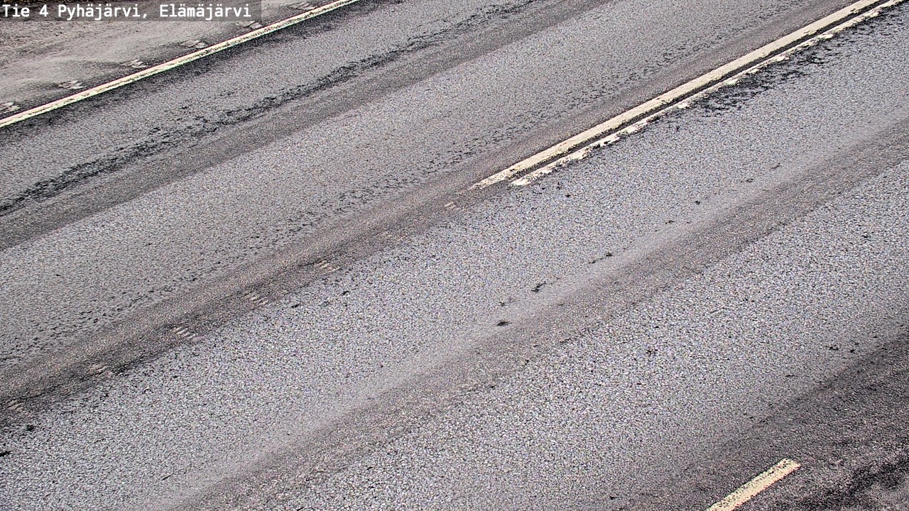 Weather Camera Image Väg 4 Pyhäjärvi, Elämäjärvi, Pyhäjärvi, Pohjois-Pohjanmaa