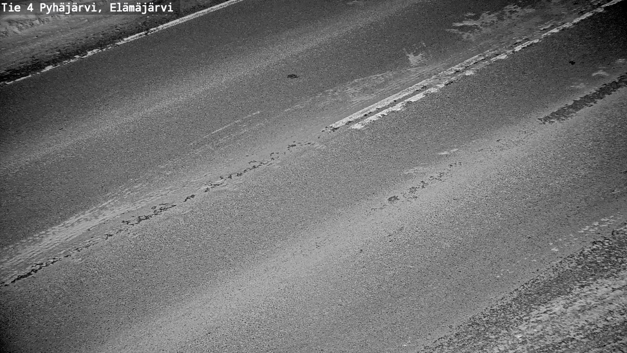 Weather Camera Image Road 4 Pyhäjärvi, Elämäjärvi, Pyhäjärvi, Pohjois-Pohjanmaa