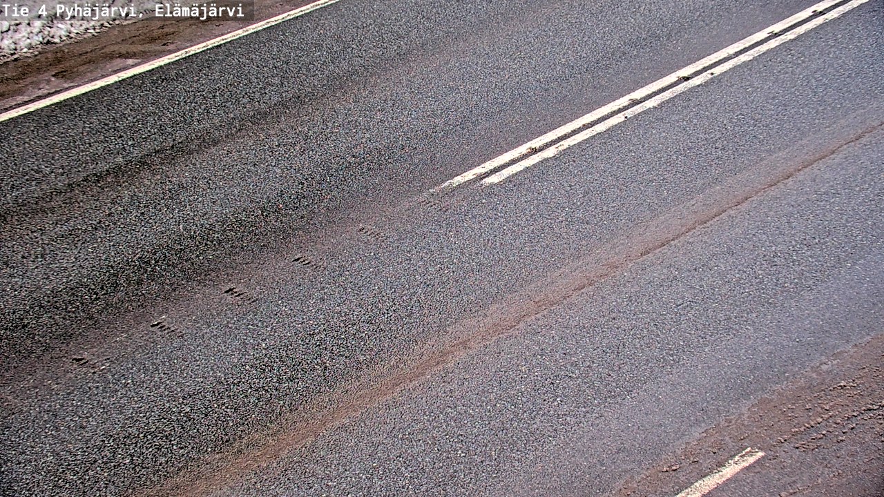 Weather Camera Image Road 4 Pyhäjärvi, Elämäjärvi, Pyhäjärvi, Pohjois-Pohjanmaa