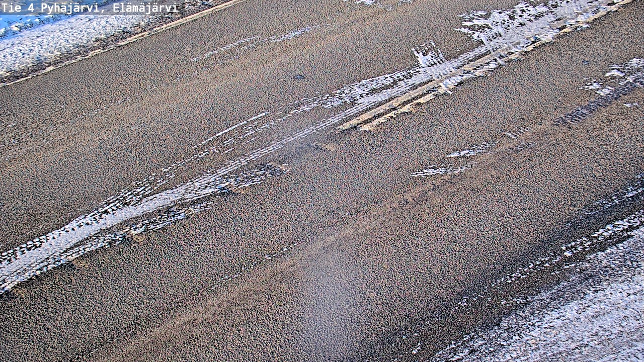 Weather Camera Image Road 4 Pyhäjärvi, Elämäjärvi, Pyhäjärvi, Pohjois-Pohjanmaa