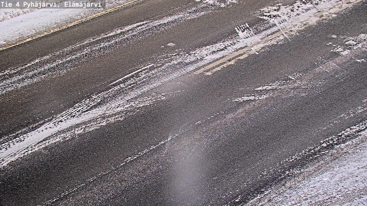 Weather Camera Image Väg 4 Pyhäjärvi, Elämäjärvi, Pyhäjärvi, Pohjois-Pohjanmaa