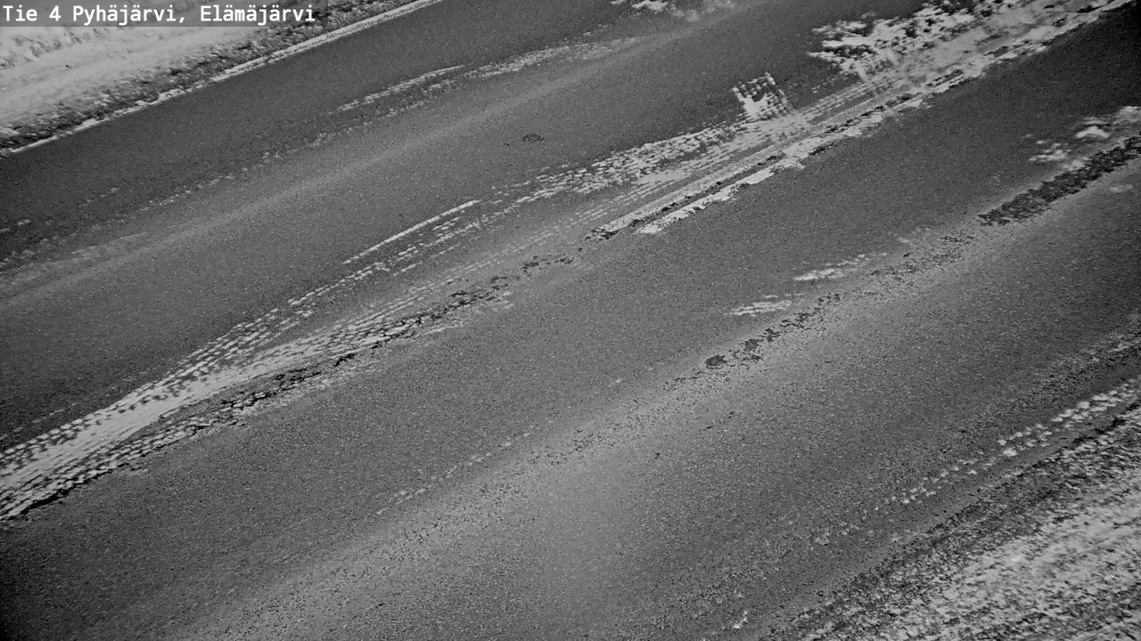 Weather Camera Image Road 4 Pyhäjärvi, Elämäjärvi, Pyhäjärvi, Pohjois-Pohjanmaa
