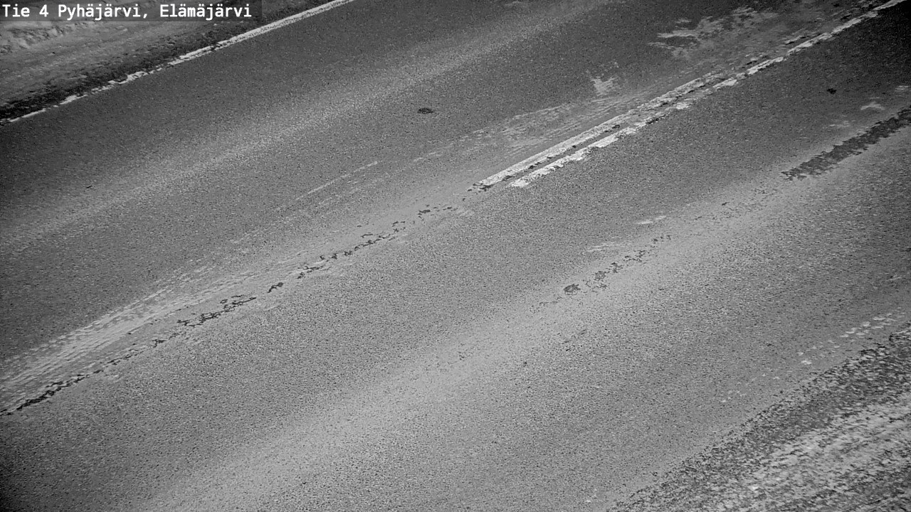 Weather Camera Image Road 4 Pyhäjärvi, Elämäjärvi, Pyhäjärvi, Pohjois-Pohjanmaa