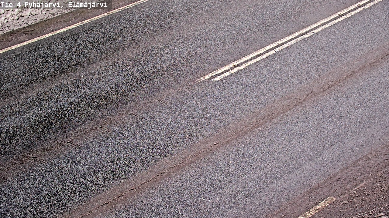 Weather Camera Image Road 4 Pyhäjärvi, Elämäjärvi, Pyhäjärvi, Pohjois-Pohjanmaa