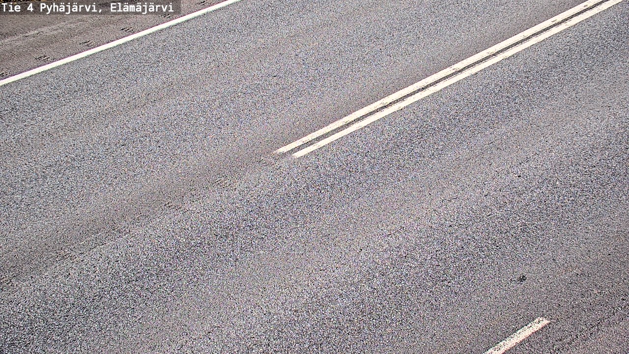Weather Camera Image Road 4 Pyhäjärvi, Elämäjärvi, Pyhäjärvi, Pohjois-Pohjanmaa