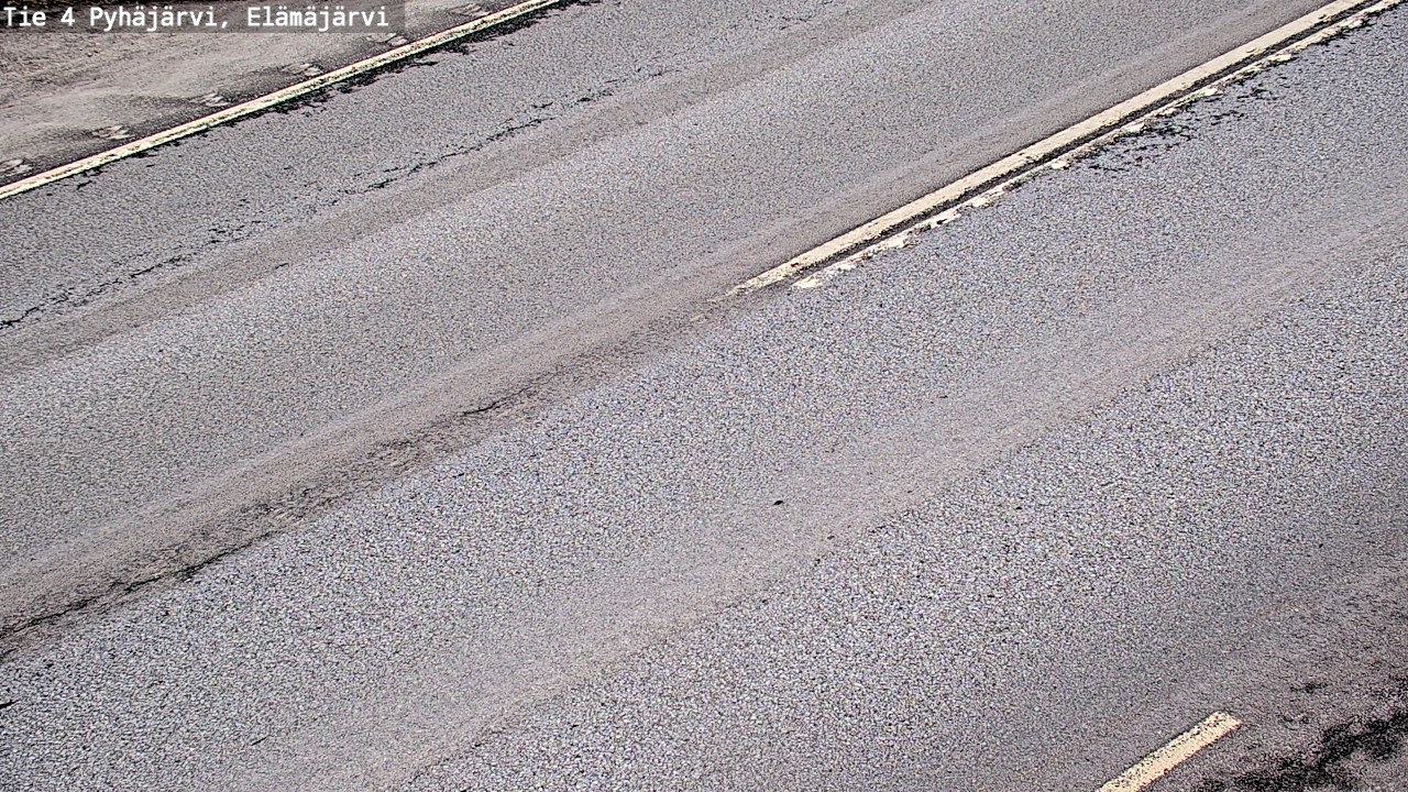 Weather Camera Image Väg 4 Pyhäjärvi, Elämäjärvi, Pyhäjärvi, Pohjois-Pohjanmaa