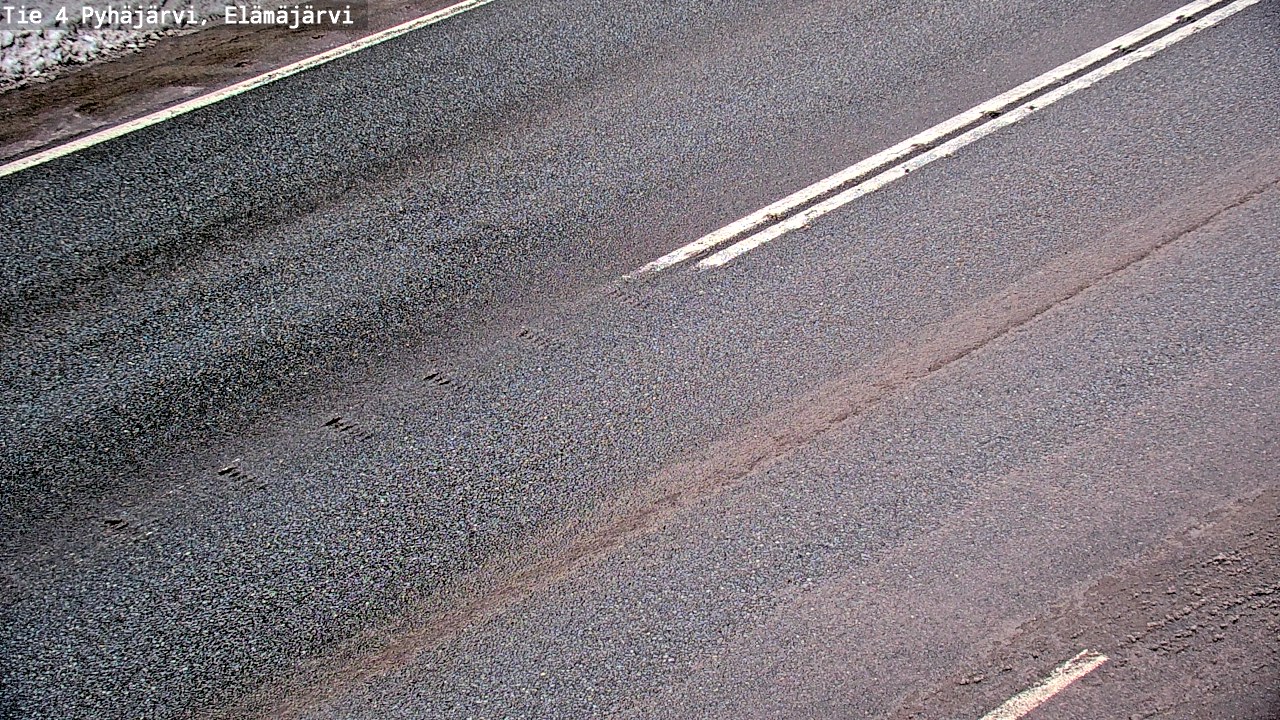 Weather Camera Image Road 4 Pyhäjärvi, Elämäjärvi, Pyhäjärvi, Pohjois-Pohjanmaa