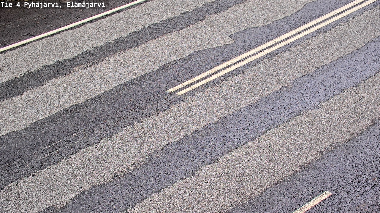 Weather Camera Image Road 4 Pyhäjärvi, Elämäjärvi, Pyhäjärvi, Pohjois-Pohjanmaa