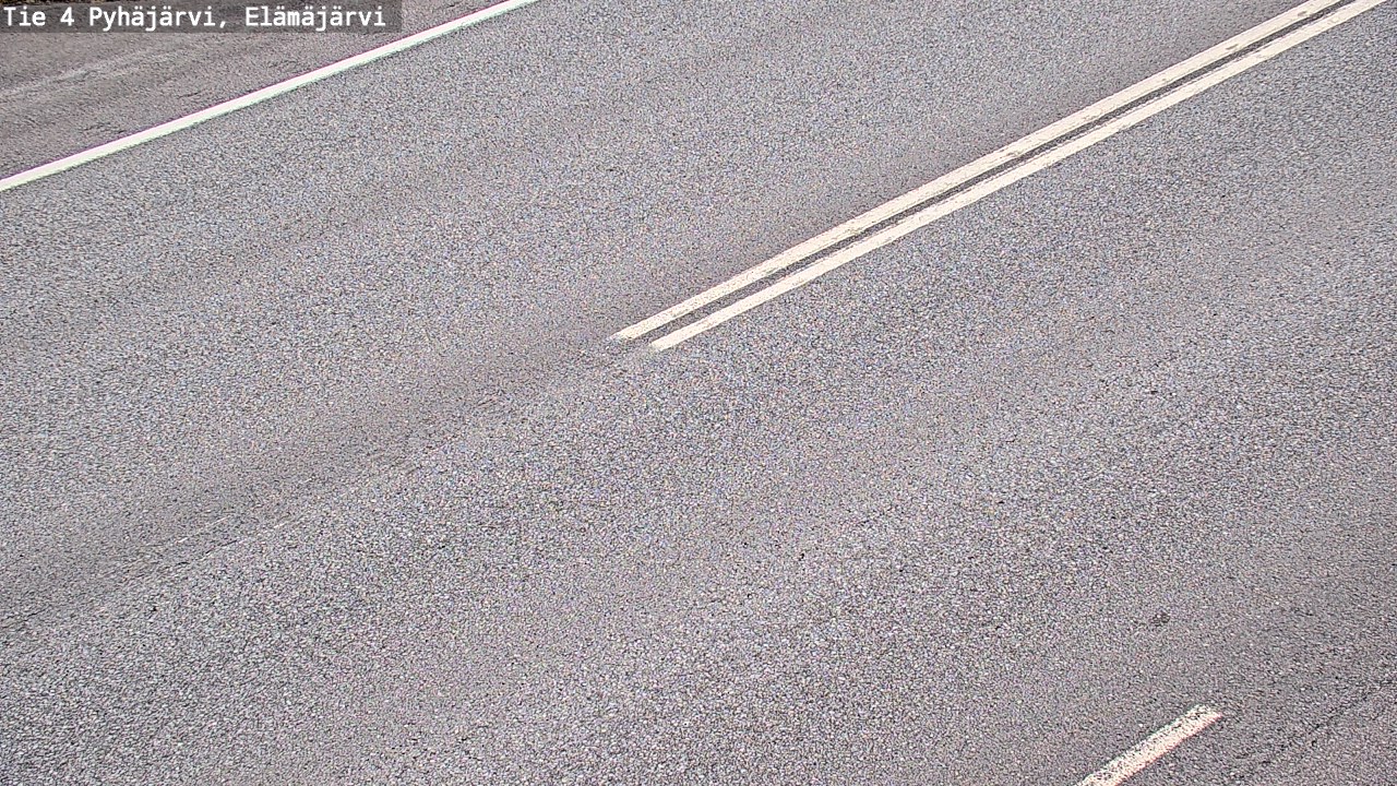 Weather Camera Image Road 4 Pyhäjärvi, Elämäjärvi, Pyhäjärvi, Pohjois-Pohjanmaa