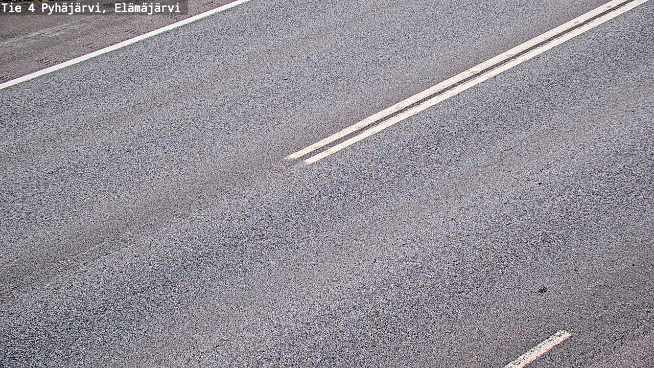 Weather Camera Image Road 4 Pyhäjärvi, Elämäjärvi, Pyhäjärvi, Pohjois-Pohjanmaa