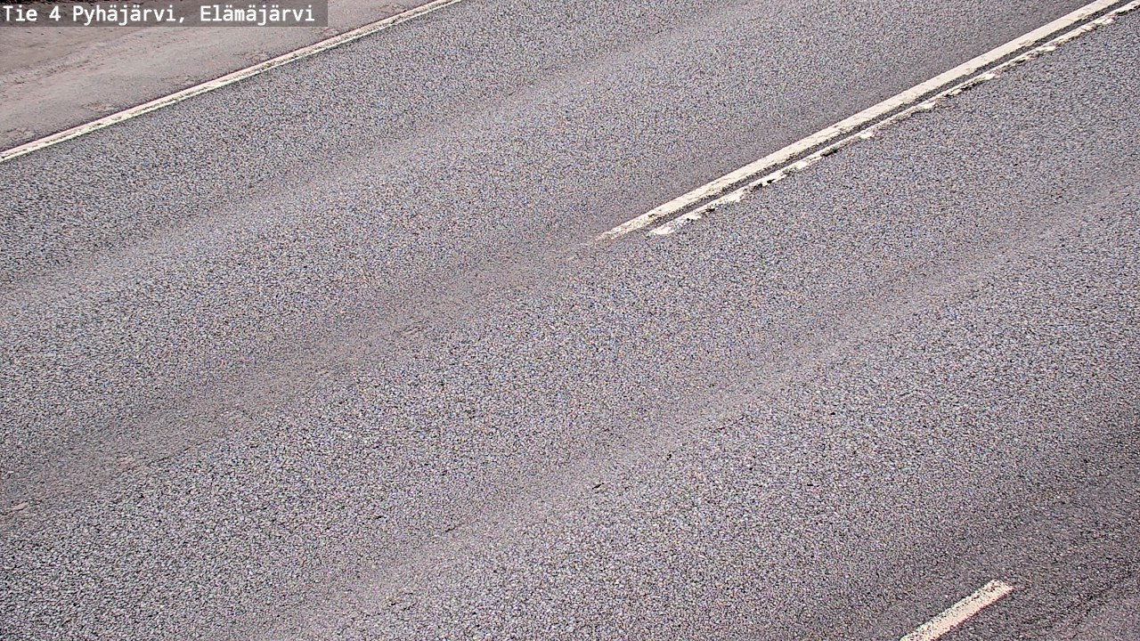 Weather Camera Image Road 4 Pyhäjärvi, Elämäjärvi, Pyhäjärvi, Pohjois-Pohjanmaa
