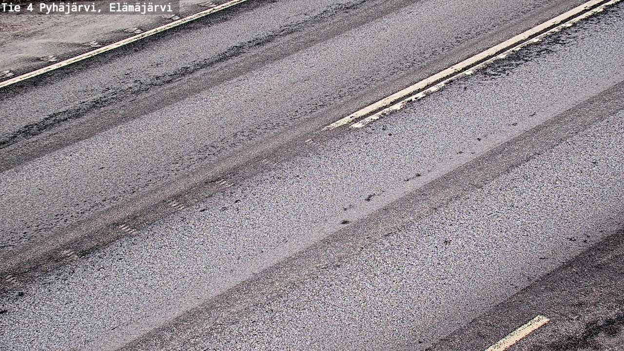 Weather Camera Image Väg 4 Pyhäjärvi, Elämäjärvi, Pyhäjärvi, Pohjois-Pohjanmaa