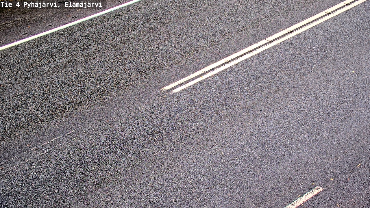 Weather Camera Image Road 4 Pyhäjärvi, Elämäjärvi, Pyhäjärvi, Pohjois-Pohjanmaa