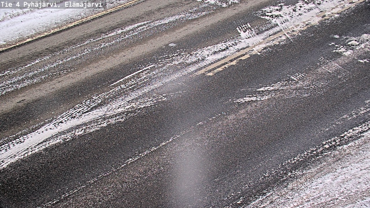 Weather Camera Image Väg 4 Pyhäjärvi, Elämäjärvi, Pyhäjärvi, Pohjois-Pohjanmaa