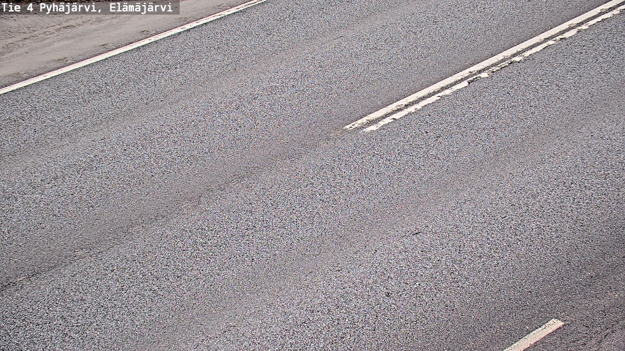 Weather Camera Image Väg 4 Pyhäjärvi, Elämäjärvi, Pyhäjärvi, Pohjois-Pohjanmaa