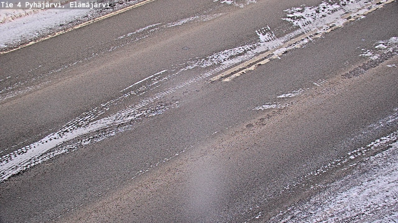 Weather Camera Image Road 4 Pyhäjärvi, Elämäjärvi, Pyhäjärvi, Pohjois-Pohjanmaa