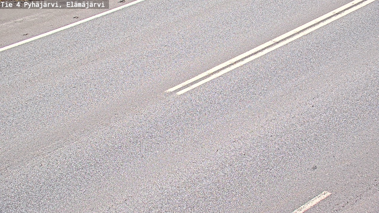 Weather Camera Image Road 4 Pyhäjärvi, Elämäjärvi, Pyhäjärvi, Pohjois-Pohjanmaa