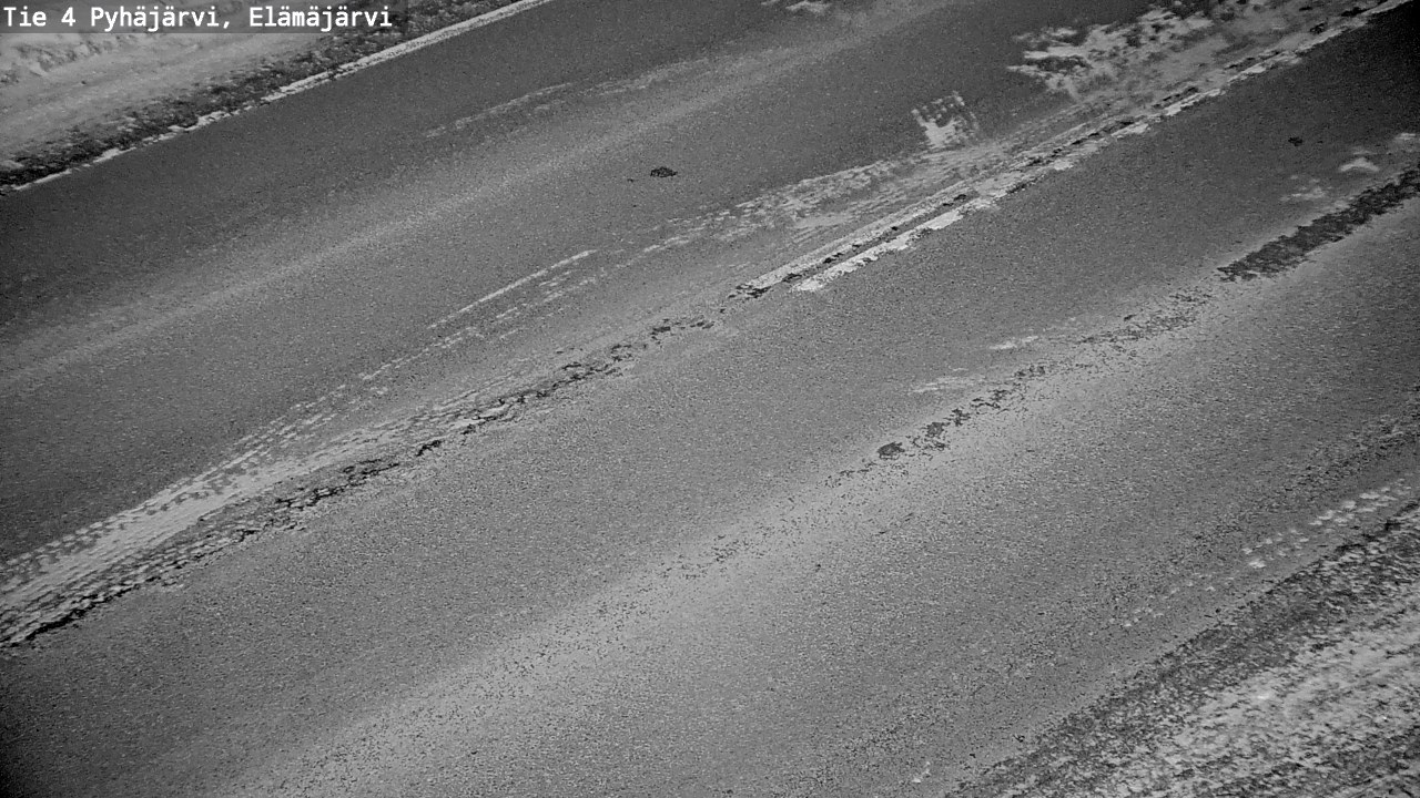 Weather Camera Image Road 4 Pyhäjärvi, Elämäjärvi, Pyhäjärvi, Pohjois-Pohjanmaa