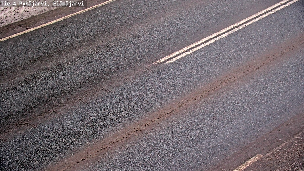Weather Camera Image Road 4 Pyhäjärvi, Elämäjärvi, Pyhäjärvi, Pohjois-Pohjanmaa