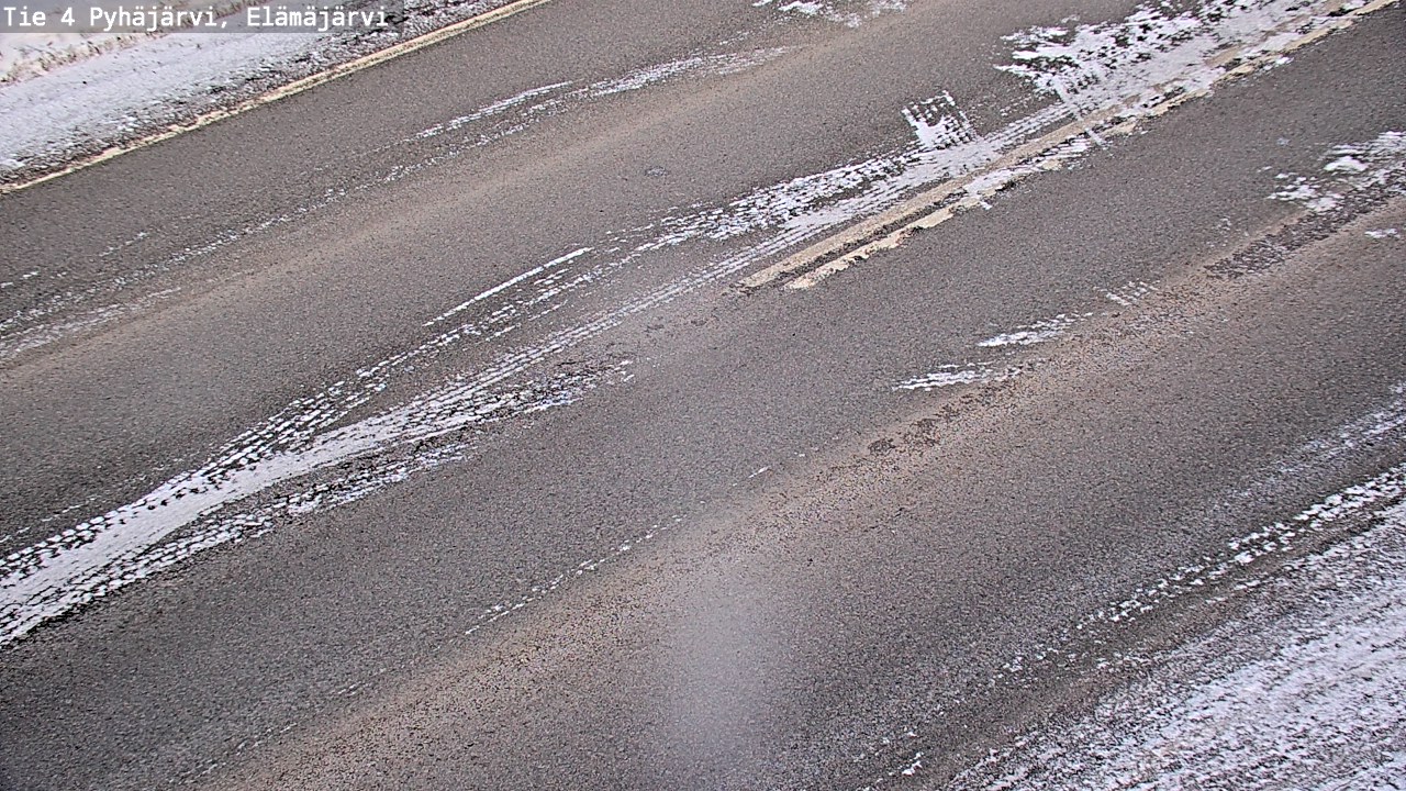 Weather Camera Image Road 4 Pyhäjärvi, Elämäjärvi, Pyhäjärvi, Pohjois-Pohjanmaa