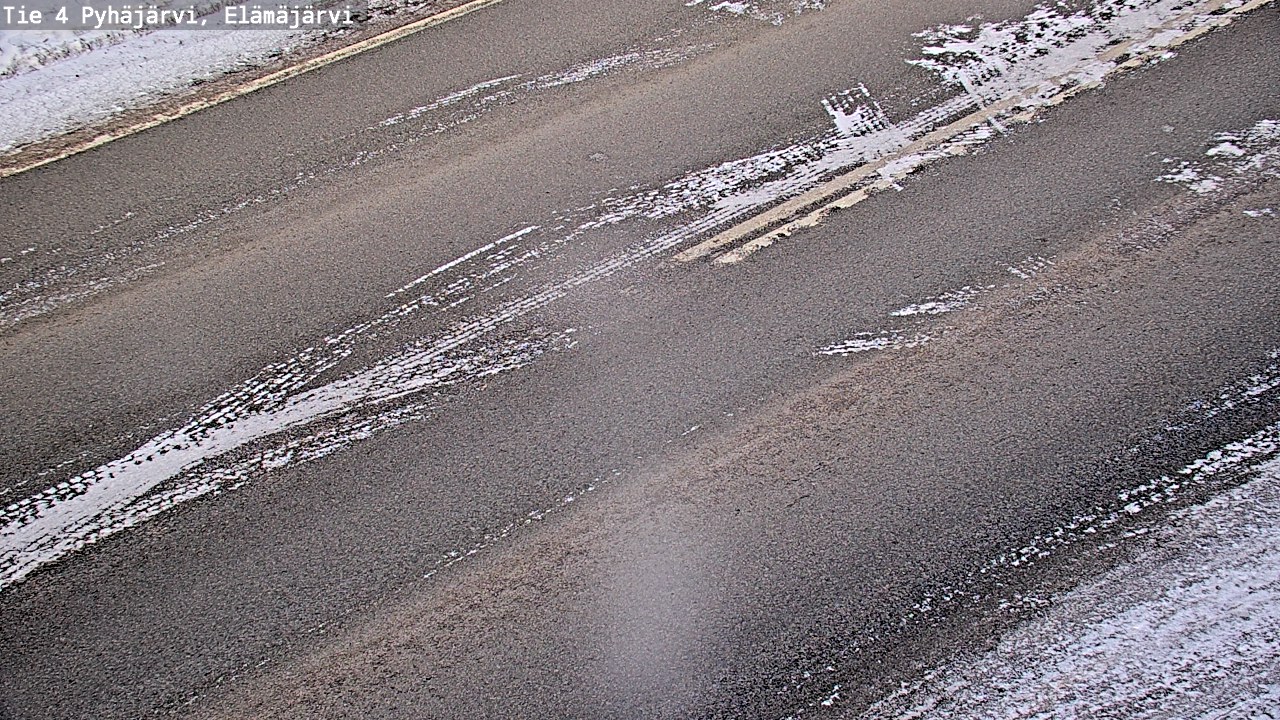 Weather Camera Image Road 4 Pyhäjärvi, Elämäjärvi, Pyhäjärvi, Pohjois-Pohjanmaa