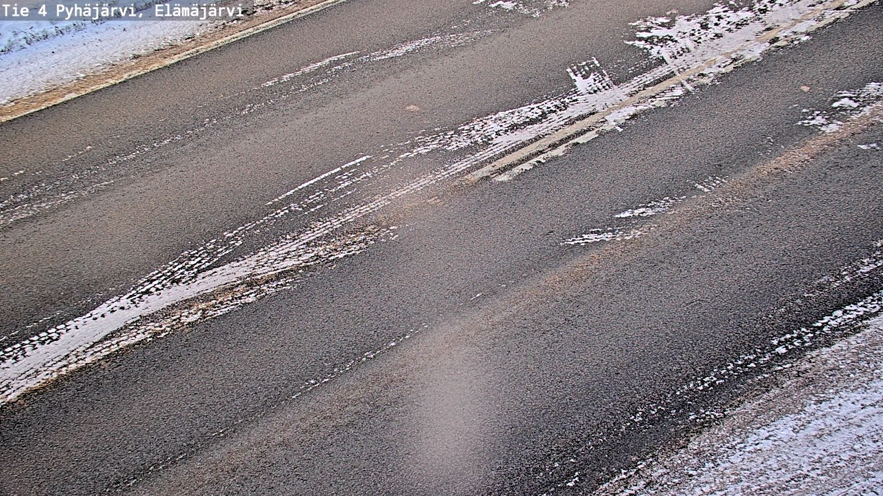 Weather Camera Image Road 4 Pyhäjärvi, Elämäjärvi, Pyhäjärvi, Pohjois-Pohjanmaa